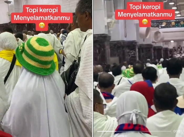 Kisah Jamaah Haji yang Memakai Topi Keroppi
